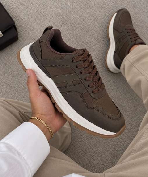 Tenis Ondred café para hombre